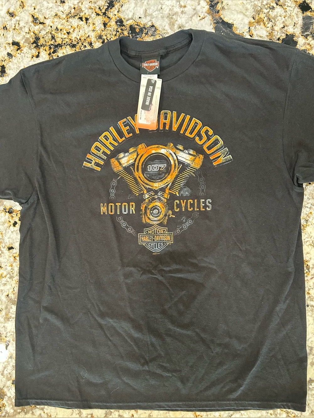 Harley-Davidson Shirt Mens XL Black NWT Made in USA Magic City Minot ND 2019
